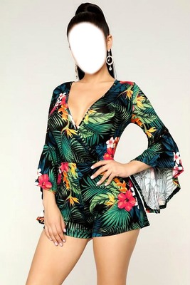 Tropical Lady (beauty) Photomontage