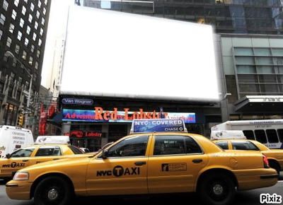 Panneau publicitaire New York ;) Фотомонтажа