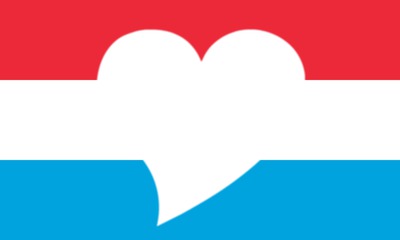 Luxembourg flag Photomontage