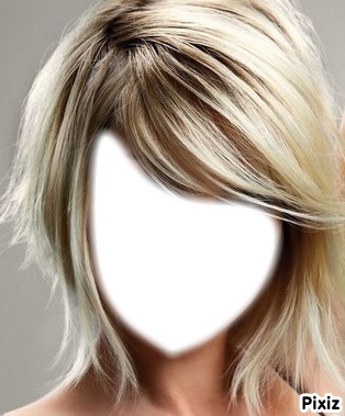 Blonde Fotomontage