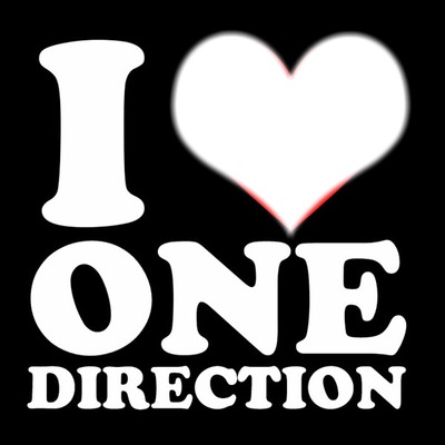 I Love One Direction Fotomontage