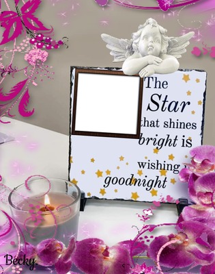 the star that shines bright Photo frame effect
