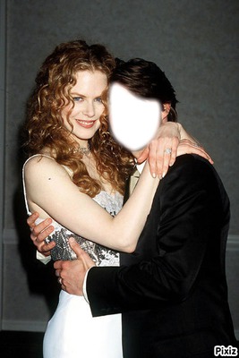 Visage dans les bras de Nicole Kidman Photomontage