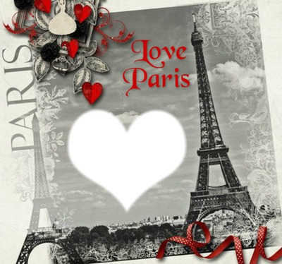 love Paris* Montaje fotografico