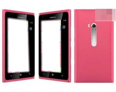 celulares rosados tactiles Fotomontáž