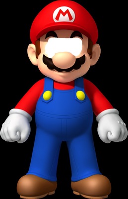 Mario wearing glasses Fotomontažas