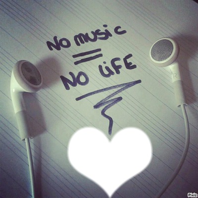 no music no life Valokuvamontaasi