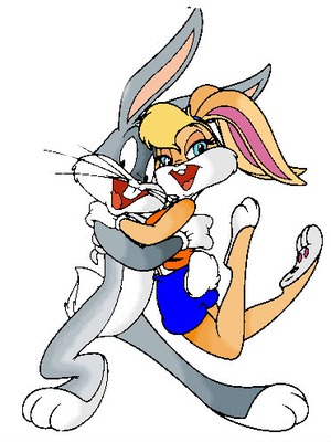 Lola Bunny end Bugs Bunny Love Fotoğraf editörü