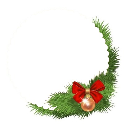 marco navideño, circular. Valokuvamontaasi