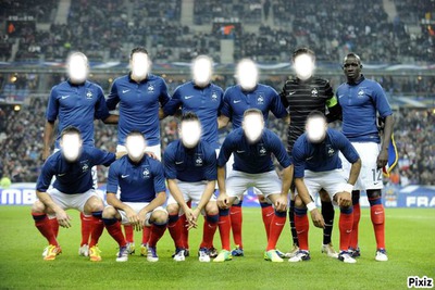 Equipe de France Fotomontage