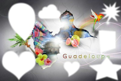 guadeloupe Photo frame effect