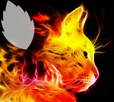 Kitten In Flames Fotomontasje