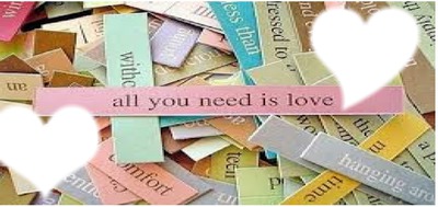 all you need is love Photo frame effect