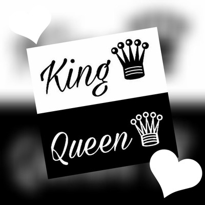 king and queen Photo frame effect