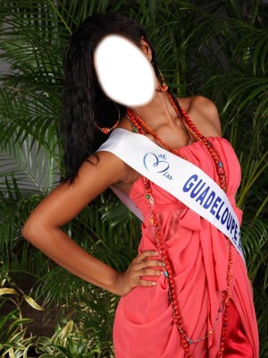 miss guadeloupe Photo frame effect