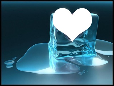 corazon de hielo Fotomontaż
