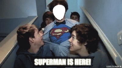 One Direction ~ Louis Tomlinson ~ Superman is here Photo frame effect