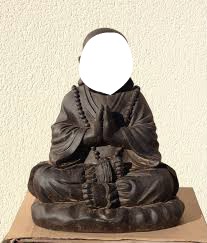 moine bouddhiste Fotomontaggio