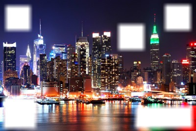 new york city night Fotomontage