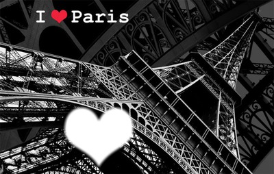 i love Paris Фотомонтаж