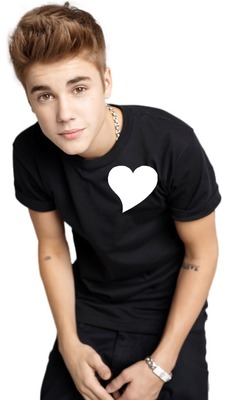 Justin Bieber Love Fotomontaż