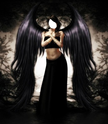 black angel Montaje fotografico