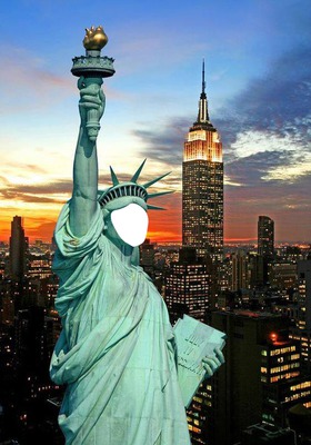 statue liberty Montaje fotografico