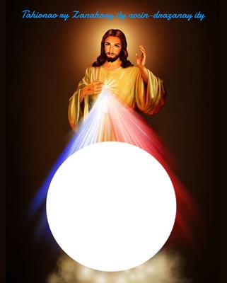 Jésus miséricordieux Fotomontage
