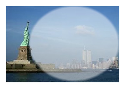 new york la statue de la liberté Fotomontaggio