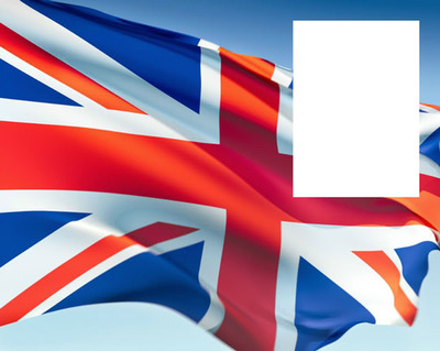 English flag Photomontage