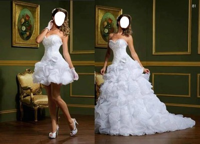 vestidos de noiva Montaje fotografico