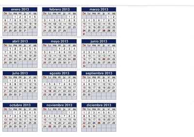 Calendario 2013 Fotomontage