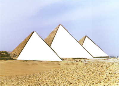 Les pyramides d'Egypte Fotomontage