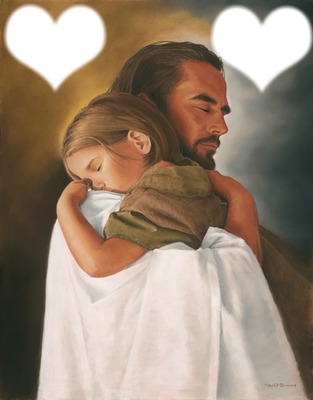hugging jesus Фотомонтажа
