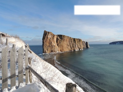 Perce in Winter Montaje fotografico