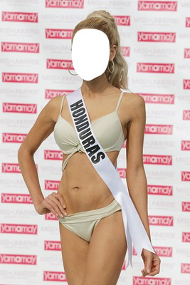 Miss Honduras Photo frame effect