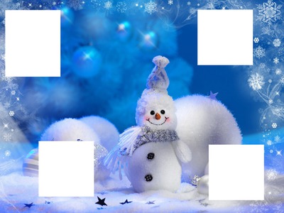 Bonhomme de neige Photomontage