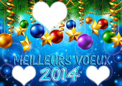 Meilleurs voeux 2014 coeurs