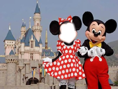 mimi avec mickey Fotomontagem