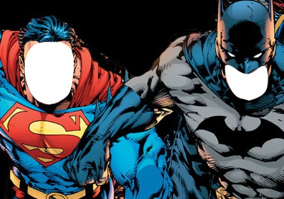 superman et batman Fotomontáž