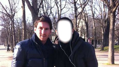 Messi contigo Fotomontage