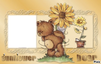 sunflower bear Fotomontage