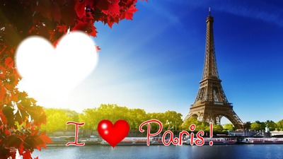 I Love Paris Fotomontāža