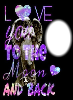 i love you to the moon an back Fotomontaža