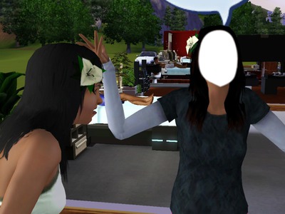Sims en colère Photo frame effect