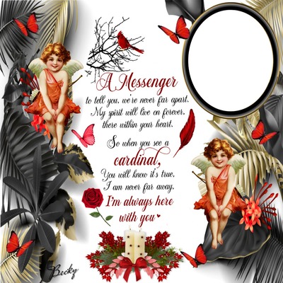 A MESSAGE Photo frame effect