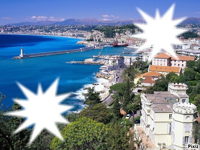 *le port de Nice* Photo frame effect
