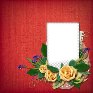 floral QuickPages Photo frame effect