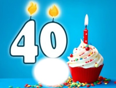 cumpleaños 40 Fotomontáž