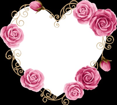 Cc Corazón de Rosas Fotomontage